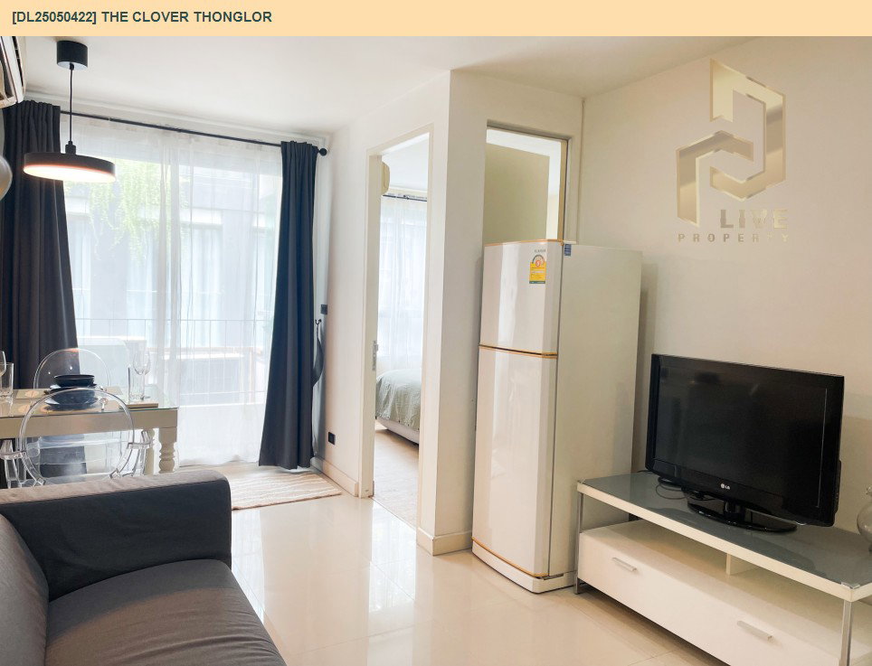 รูป DL25050422 ให้เช่าคอนโด เดอะ โคลเวอร์ ทองหล่อ (The Clover Thonglor) ใกล้ BTS ทองหล่อ พร้อมเข้าอยู่ โทรด่วน 0653619502 LineID @952jdxxk - รูปที่ 6/13