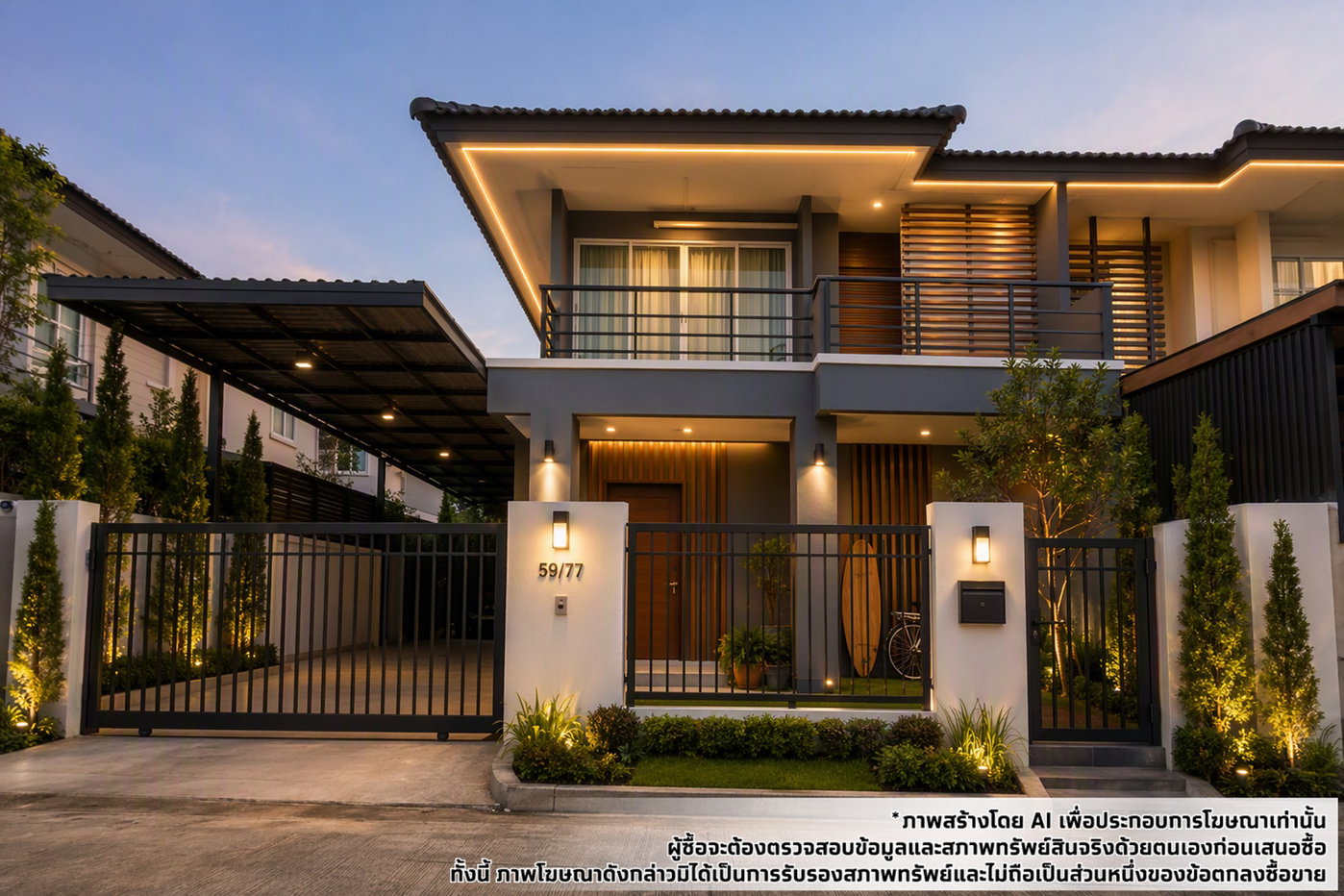 picture TWIN HOUSE 40.6 Sq.w. Ban Pong Ratchburi for 2.5M - 6/7