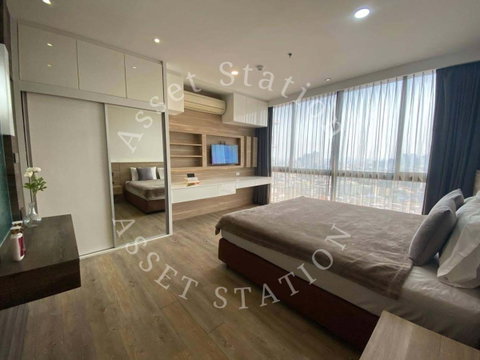 🏢Luxury apartment for rent at The Issara Ladprao. High-floor corner unit, spacious and well-proportioned, fully furnished and ready to move in.🏢🌿