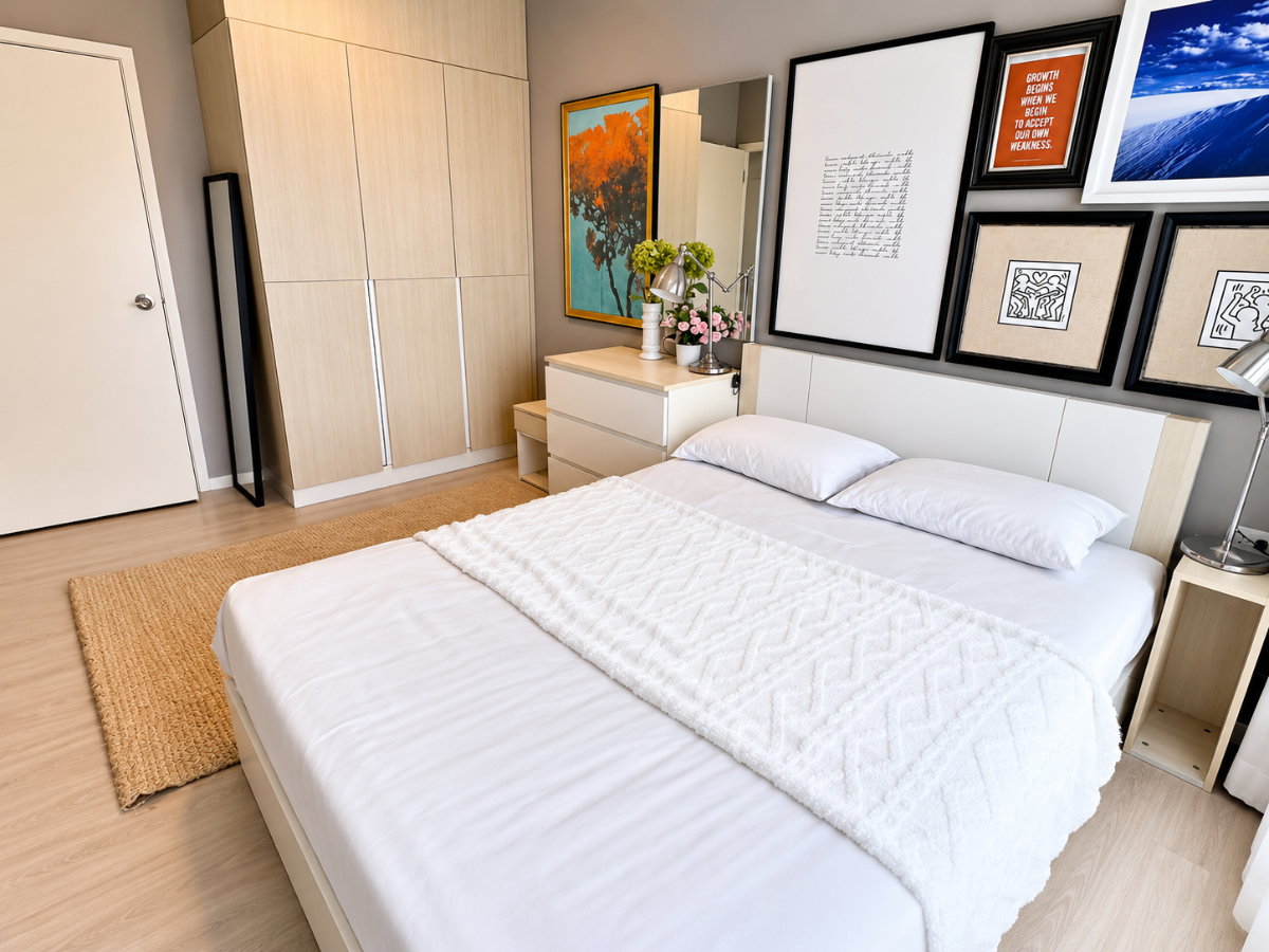 รูป ขายด่วน ราคาพิเศษ ต่ำกว่าราคาประเมิน Aspire Sathorn–Taksin (Timber Zone). 2 ห้องนอน ห้องสวย พร้อมเฟอร์นิเจอร์ครบ เพียง 500 เมตรจาก BTS วุฒากาศ - รูปที่ 8/10