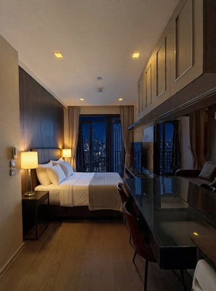 รูป **ASHTON ASOKE | 1 Bedroom 35sqm High Floor City View**ห้องชั้น 23 ฝั่งตะวันตก วิวเมืองแบบพาโนรามา - รูปที่ 4/9