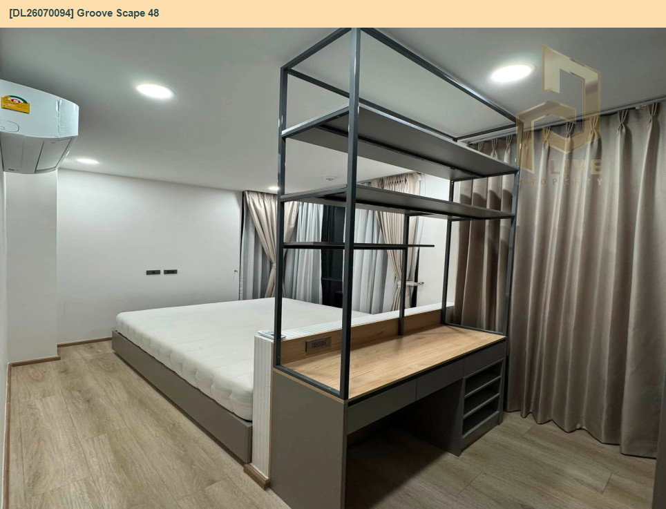 รูป DL26070094 ให้เช่าคอนโด กรู๊ฟ สเคป 48 (Groove Scape 48) ใกล้ MRT สุทธิสาร พร้อมเข้าอยู่ โทรด่วน 0638692663 LineID @952jdxxk - รูปที่ 6/10