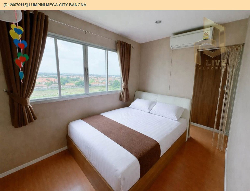 รูป DL26070115 ให้เช่าคอนโด ลุมพินี เมกะ ซิตี้ บางนา (Lumpini Mega city Bangna) ใกล้ BTS บางนา พร้อมเข้าอยู่ โทรด่วน 0614453194 LineID @952jdxxk - รูปที่ 3/6