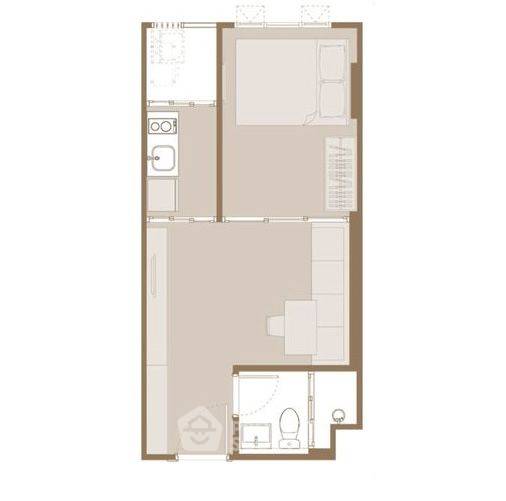 รูป คอนโด 1 ห้องนอน Aspire Onnut Station ใกล้ BTS อ่อนนุช 300 ม. ชั้น 30 (ID 1805781) - รูปที่ 8/12