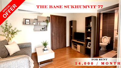 Condos for rent : 🍀 Prime Condo for Rent 🚆 The Base Sukhumvit 77 – Near BTS On Nut📌 Line ID: @rent2022✨ Ready to Move In! ✨  Unit ID: A08199