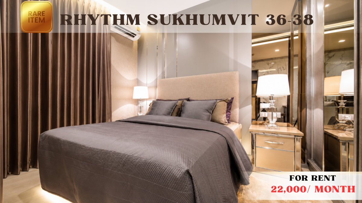 รูป 🍀🍀ห้องสวย Luxury สไตล์ลูกคุณ🌸 ให้เช่า📌 ริทึ่ม สุขุมวิท 36-38 (Line:@rent2022) ใกล้ BTS ทองหล่อ เพียง 350 เมตร  - รูปที่ 1/13