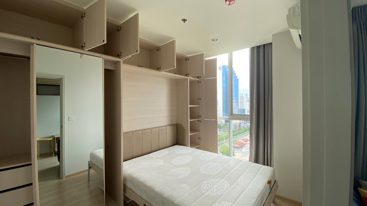 รูป ให้เช่า Noble Revolve Ratchada 1 ชั้น 18 วิวโล่งทิศเหนือ, ติด mrt สถานีศูนย์วัฒนธรรม - รูปที่ 6/6