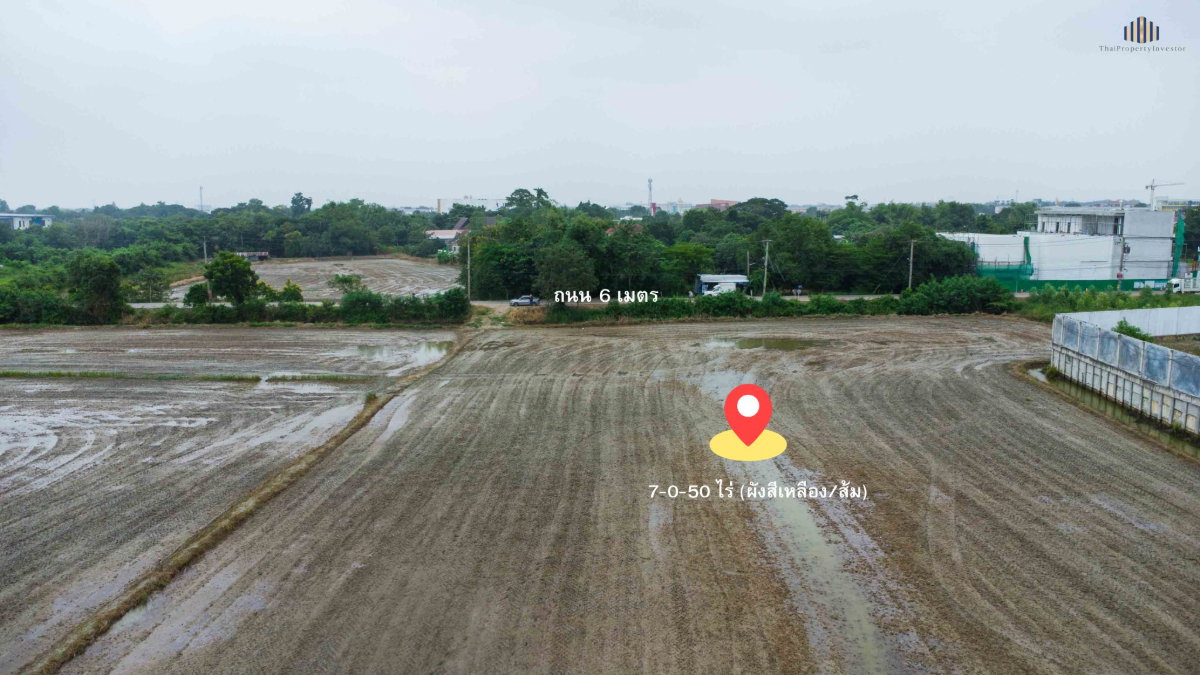 รูป ขายที่ดินชัยพฤกษ์–คลองพระอุดม ปากเกร็ด 7-0-50 ไร่ ใกล้ SISB–วัดสะพานสูง ผังเมืองเหลือง/ส้ม เหมาะพัฒนาโครงการบ้านจัดสรร - รูปที่ 7/13