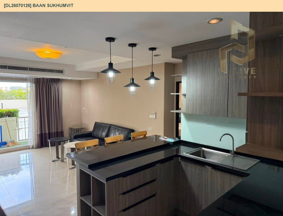 รูป DL26070126 ให้เช่าคอนโด บ้านสุขุมวิท (Baan Sukhumvit) ใกล้ - พร้อมเข้าอยู่ โทรด่วน 0614453194 LineID @952jdxxk - รูปที่ 3/8