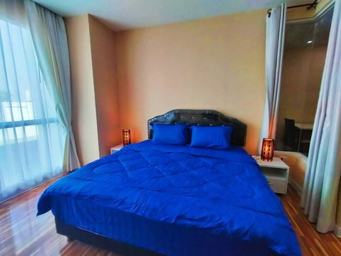 P-53493 | For Rent: Lumpini Mega City Bangna 🔥✨ High-Floor 1 Bedroom Condo with City View, Fully Furnished, Washing Machine Included,