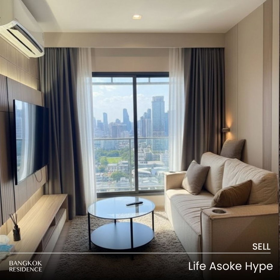รูป 🌆ขายคอนโด Life Asoke Hype Modern Cozy พร้อมอยู่ ใจกลาง New CBD ใกล้ MRT พระราม 9 - รูปที่ 1/11