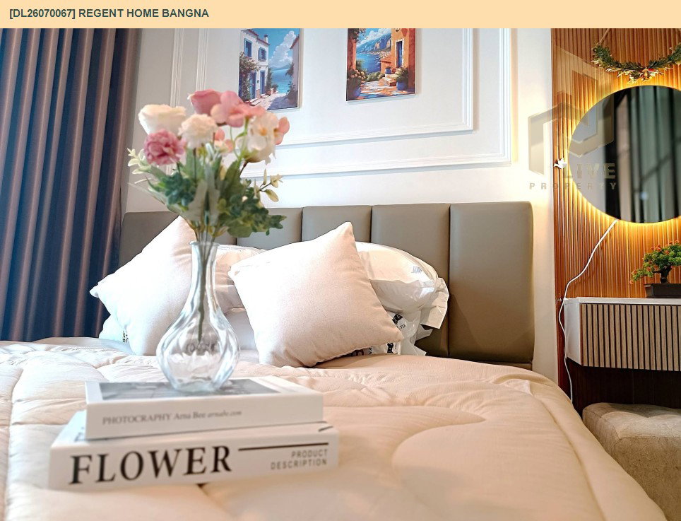 รูป DL26070067 ให้เช่าคอนโด รีเจ้นท์ โฮม บางนา (Regent home bangna) ใกล้ BTS บางนา พร้อมเข้าอยู่ โทรด่วน 0653619502 LineID @952jdxxk - รูปที่ 2/15