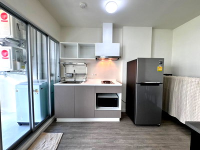Condos for rent 700 Year Sports Arena Chiang Mai : Rent D Condo Ping, next to Central Festival, 4th floor, 37 sq m, 12,000 THB/month, ready to move in.
