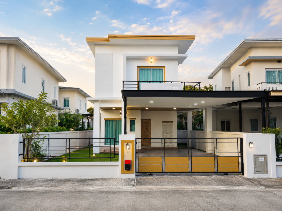 รูป ขายบ้านแฝดรีโนเวทใหม่ ม.เมโทรปาร์ค เขาน้ำซับ ม.เกษตร ศรีราชา - รูปที่ 1/16