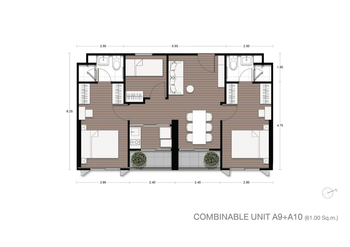 รูป Nue Epic asok-rama 9 ห้องมุม Pet Friendly ใกล้ mrt พระราม 9 เจ้าของขายเอง - รูปที่ 8/21
