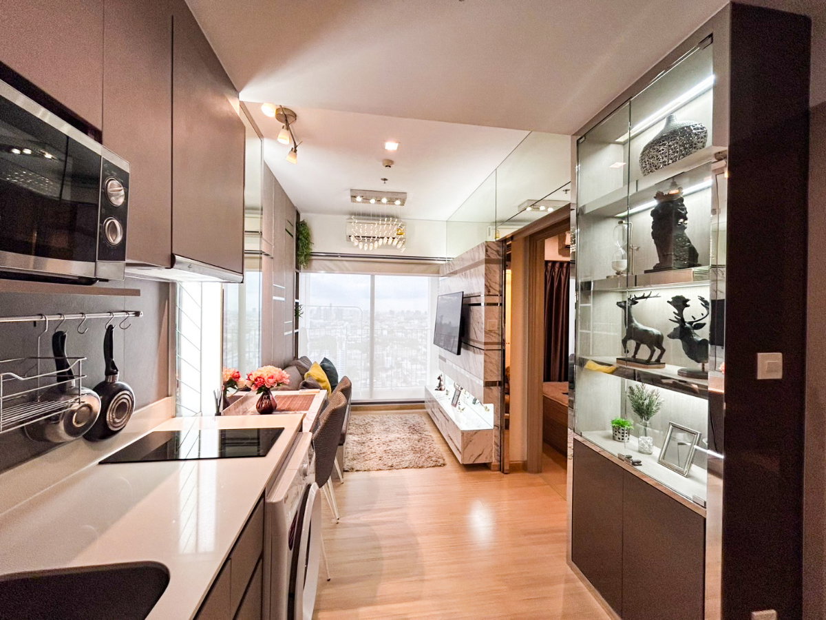 picture 🌳🏢□■ Whizdom Connect Sukhumvit 101 1BR 1BH High Floor 29.00 sq.m nice decoration for RENTAL ■□🏢🌳 - 2/14