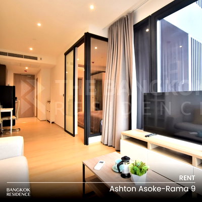 คอนโดให้เช่า : เช่าคอนโด 💎Ashton Asoke-Rama 9 1นอน 42ตร.ม. 30k 🌃 ยูนิตวิวสวย ใกล้ MRT พระราม 9 