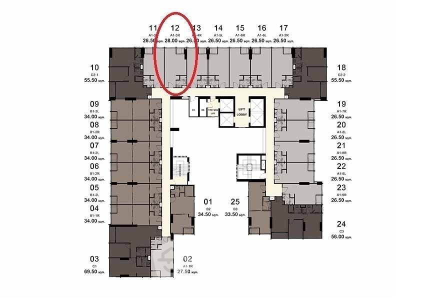 รูป คอนโด 1 ห้องนอน ชั้น 28 ขนาด 28 ตร.ม. ไอดีโอ สาทร-วงเวียนใหญ่ 200 ม. ถึง BTS วงเวียนใหญ่ (ID 295196) - รูปที่ 9/9