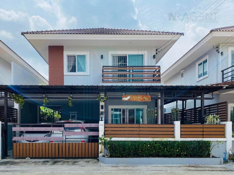 ขายบ้านแฝด โครงการ รติรัตน์ บ้านกล้วย-ไทรน้อย 2 ชั้น 3 ห้องนอน 3 ห้องน้ำ