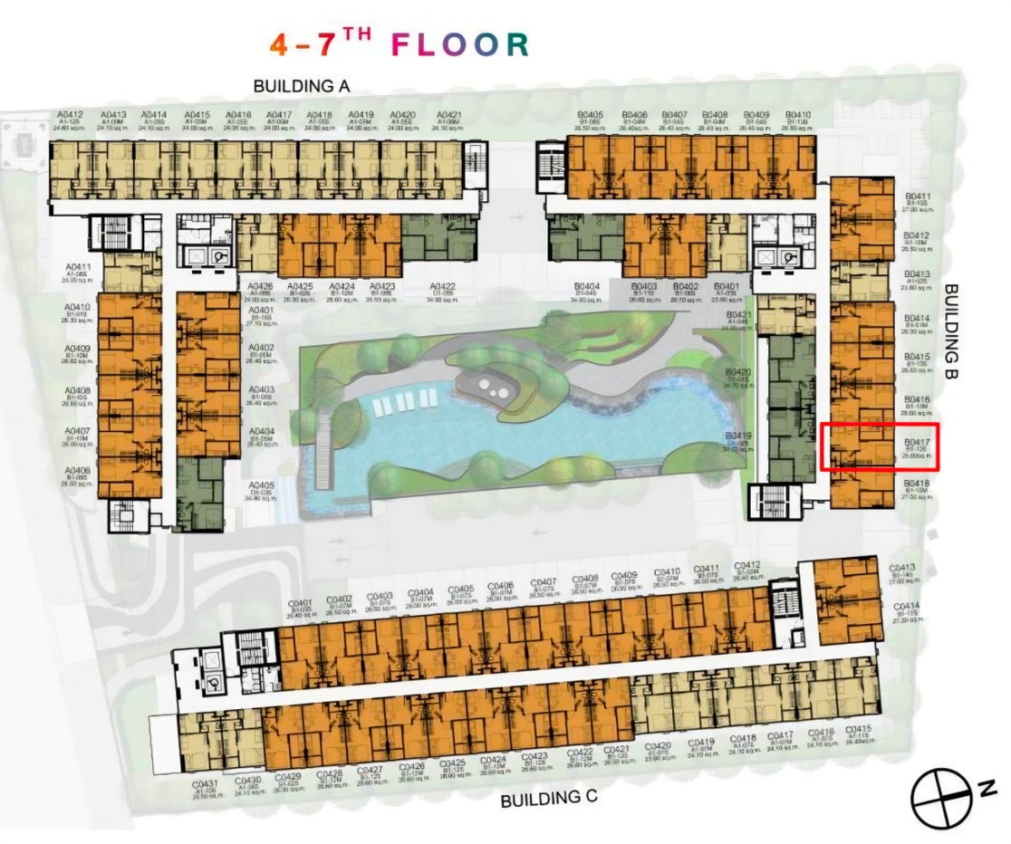 picture ❗️11,500❗️Rare Unit - North. /27 sq.m. floor6 - 9/11