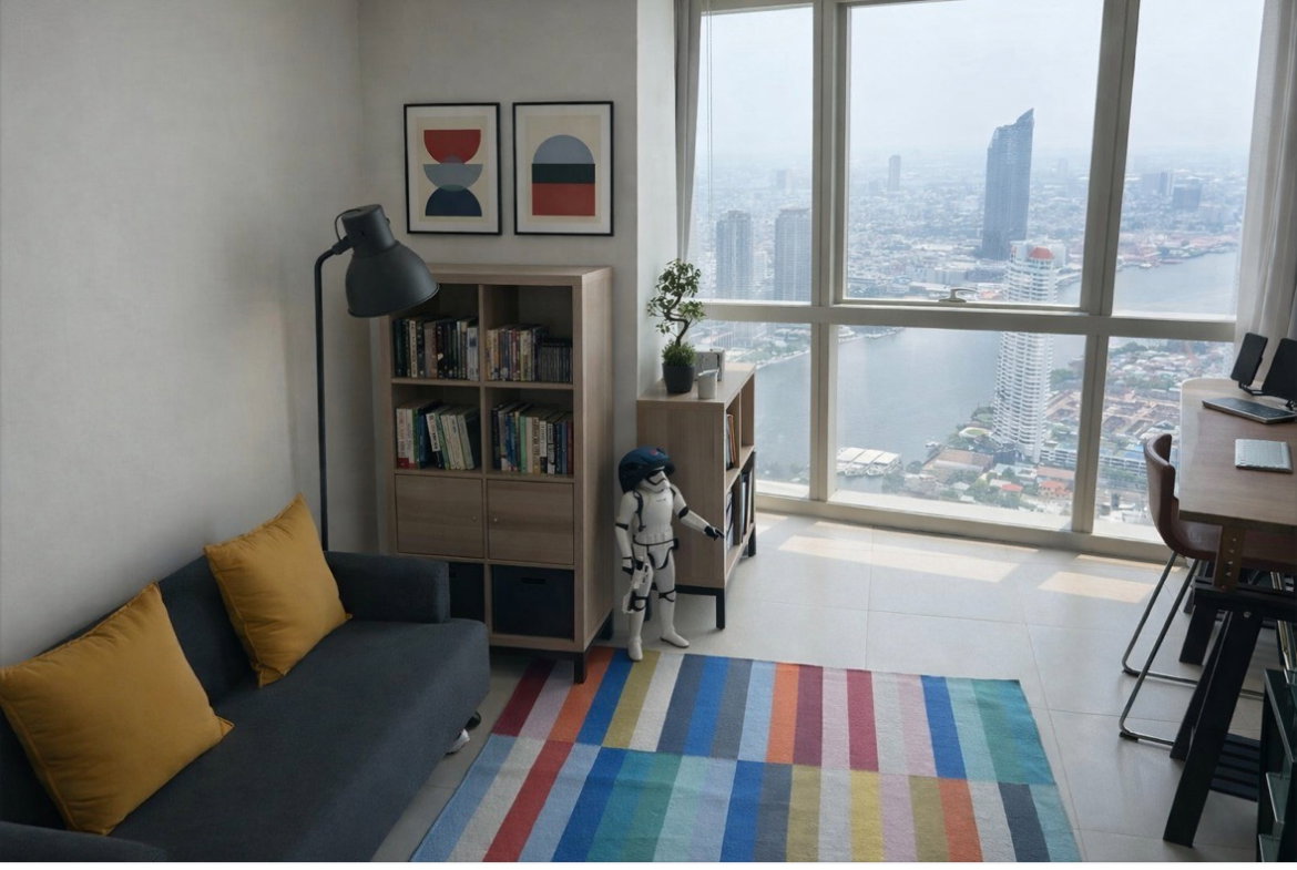 รูป For Sale The River ห้องแบบ Penthouse ดื่มด่ำวิวสวยสะกดตากับพื้นที่ลงตัวทุกองศา ดีไซน์ระดับโลก @45.80 MB - รูปที่ 9/12