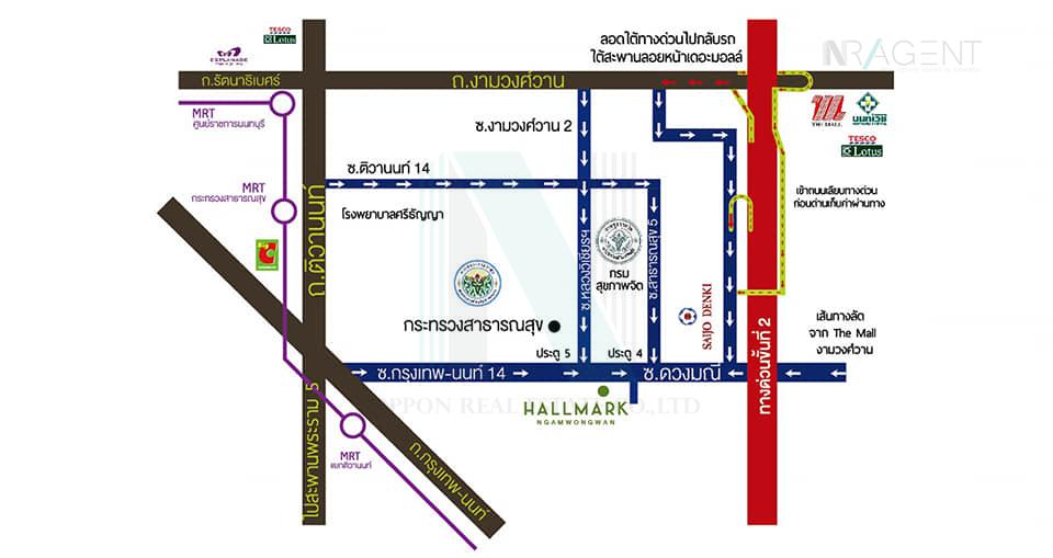 picture For rent Hallmark Ngamwongwan 1 bedroom 3rd floor Building A - 8/8