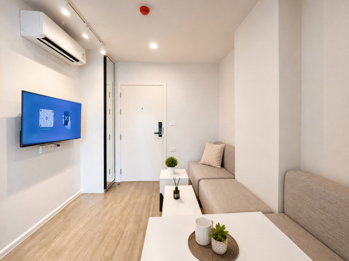 รูป For Rent: Blue Sukhumvit 89 1BRPLUS unit with the best deal Near BTS Onnut and Bangchak 1,000 THB off this month - รูปที่ 5/13