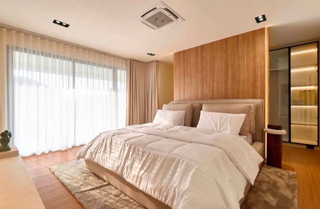 รูป ขายบ้านสร้างใหม่ Contemporary Modern Style ตกแต่งครบ ในหมุ่บ้านพราว บาย ขวัญเวียง หางดง เชียงใหม่ (H511) T.0946511456 - รูปที่ 6/14