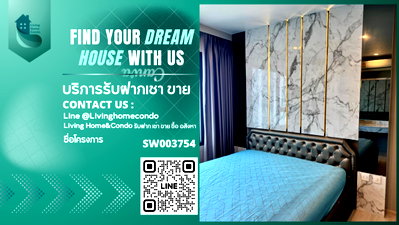 ขายคอนโด : ขายคอนโด Life Asoke ชั้นสูง ห้องสวย เฟอร์ครบ ใกล้ Mrt เพชรบุรี -SW003754 
