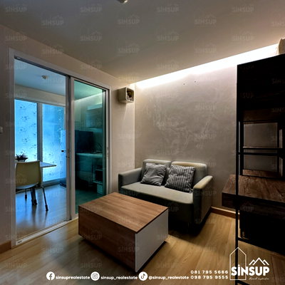 Condos for rent : Condo for Rent 𝐄𝐦𝐞𝐫𝐚𝐥𝐝 𝐑𝐞𝐬𝐢𝐝𝐞𝐧𝐜𝐞 𝐑𝐚𝐭𝐜𝐡𝐚𝐝𝐚 near MRT Huai Khwang, Ready to Move In | Fully Furnished