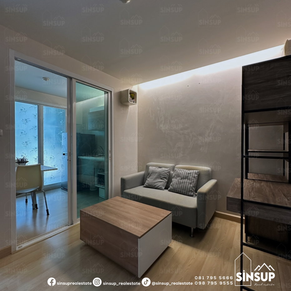 รูป 🏡 ให้เช่า 𝐄𝐦𝐞𝐫𝐚𝐥𝐝 𝐑𝐞𝐬𝐢𝐝𝐞𝐧𝐜𝐞 𝐑𝐚𝐭𝐜𝐡𝐚𝐝𝐚 พร้อมอยู่ ใกล้ MRT ห้วยขวาง เดินทางสะดวก! ✨ - รูปที่ 1/8