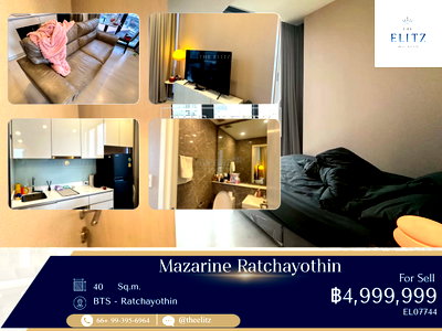 ขายคอนโด : ✨ Super Luxury Deal! Pristine high-floor condo for sale in prime Ratchayothin [0 steps to BTS] ✨