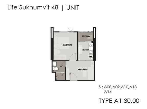 รูป คอนโด 1 ห้องนอน ราคาดี ที่ Life Sukhumvit 48 ใกล้ BTS พระโขนง (ID 530506) - รูปที่ 8/12