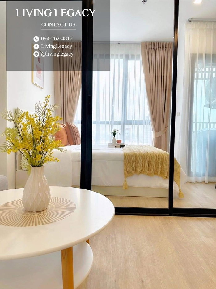 รูป SJ4OZA เช่าด่วน คอนโด The Rich Rama 9 - Srinakarin 28 ตร.ม. | ชั้น 23 | 1 ห้องนอน | 1 ห้องน้ำ 16,000 บาท/เดือน line id : @livinglegacy - รูปที่ 5/11
