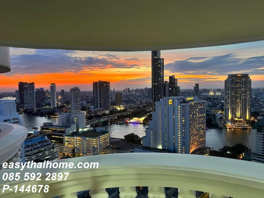 รูป P-144678 📢 ประกาศเช่าคอนโดวิวแม่น้ำใกล้ BTS สุรศักดิ์ | โครงการ สเตท ทาวเวอร์ ชั้น30 Line: @easythaihome 085-592-2897 - รูปที่ 10/23