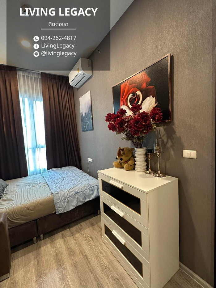 รูป SHKMWU เช่าด่วน คอนโด KnightsBridge Collage Ramkhamhaeng 27 ตร.ม. | ชั้น 18 | 1 ห้องนอน | 1 ห้องน้ำ 13,000 บาท/เดือน line id : @livinglegacy - รูปที่ 8/9