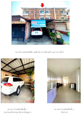 อาคารพาณิชย์ นนทบุรี : อาคารพาณิชย์ 16 ตร.วา คุณาสิริ บัวทอง 4 อำเภอบางบัวทอง จังหวัดนนทบุรี 2.8M