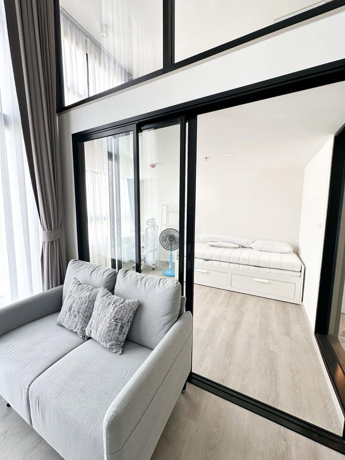 picture Ideo Charan 70 Riverview【𝐑𝐄𝐍𝐓】🔥DUPLEX room with high ceilings, clean minimalist design, and a spacious.🔥 Contact Line ID: @hacondo - 3/6