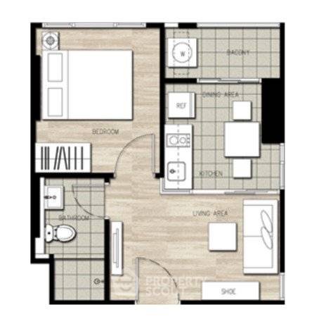 รูป คอนโด 1 ห้องนอน The Base Rama 9 - รามคำแหง ชั้น 33 ใกล้ ARL รามคำแหง (ID 2187484) - รูปที่ 6/17
