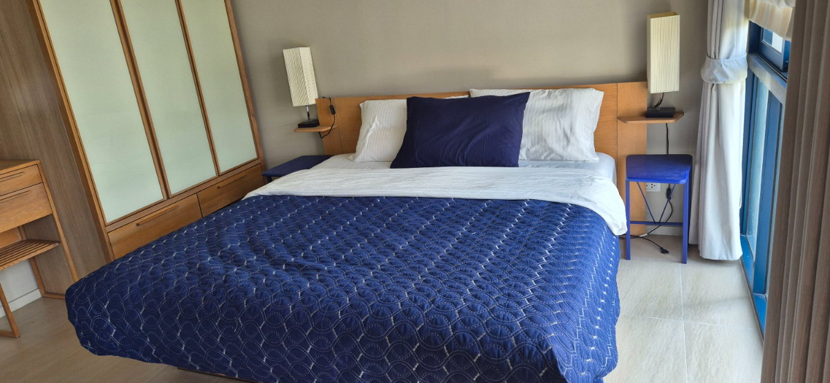ให้เช่า คอนโด บ้านทิวทะเล บลูแซฟไฟร์ (Baan Thew Thale Blue Sapphire)45 ตรม 1นอน 1 น้ำ 