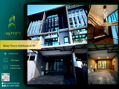 Houses for rent Khlong Toei : AB06012 - Bless Town Sukhumvit 50