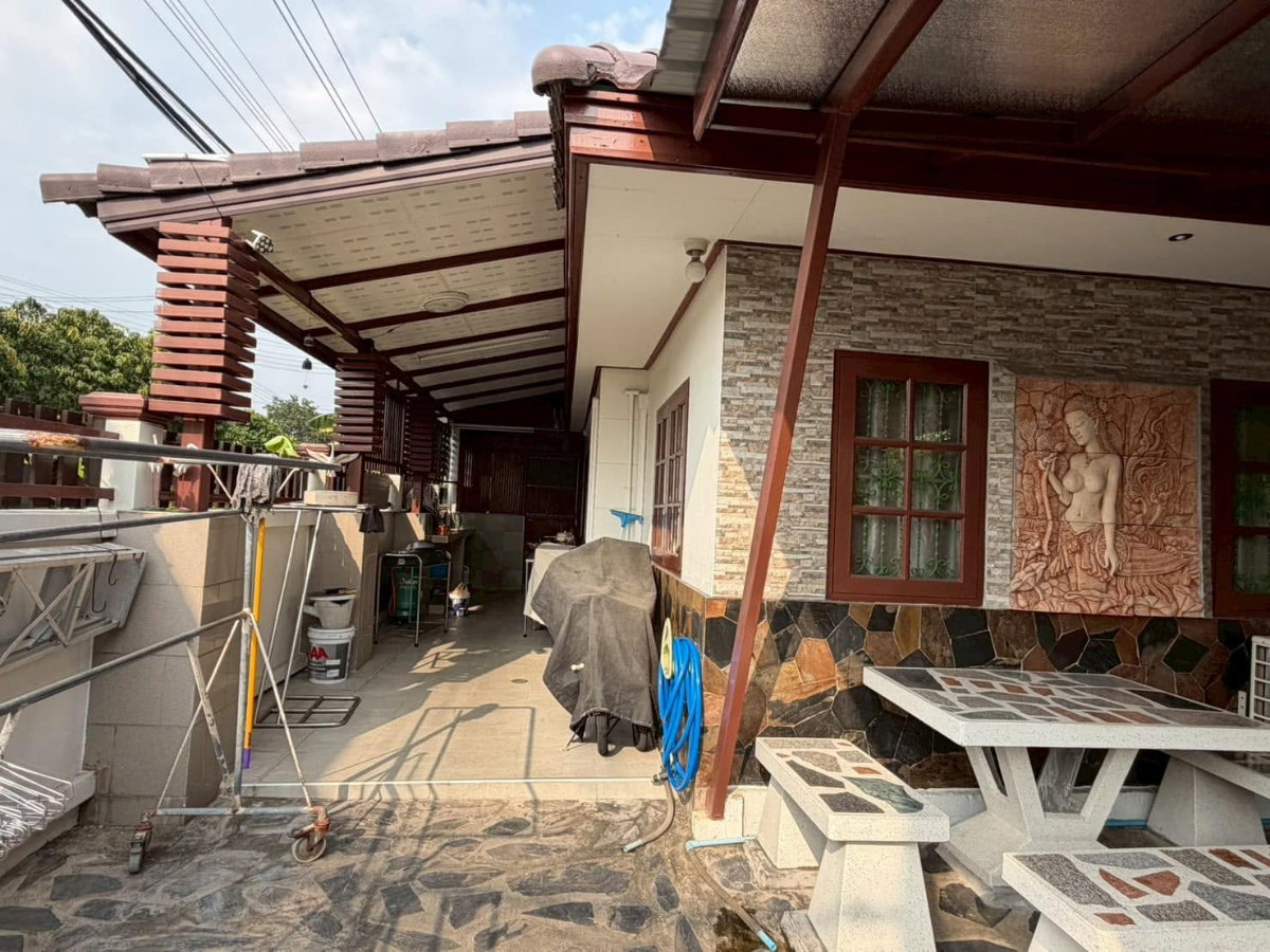 รูป 🔥ขาย บ้านเดี่ยวชั้นเดียว PRAPAWAN HOME 1 หลังมุมติดถนนเมน ทำเลมีนบุรี บ้านพร้อมอยู่ ครัวใน-นอก แถมแอร์ 3 ตัว พร้อมโอน - รูปที่ 7/19