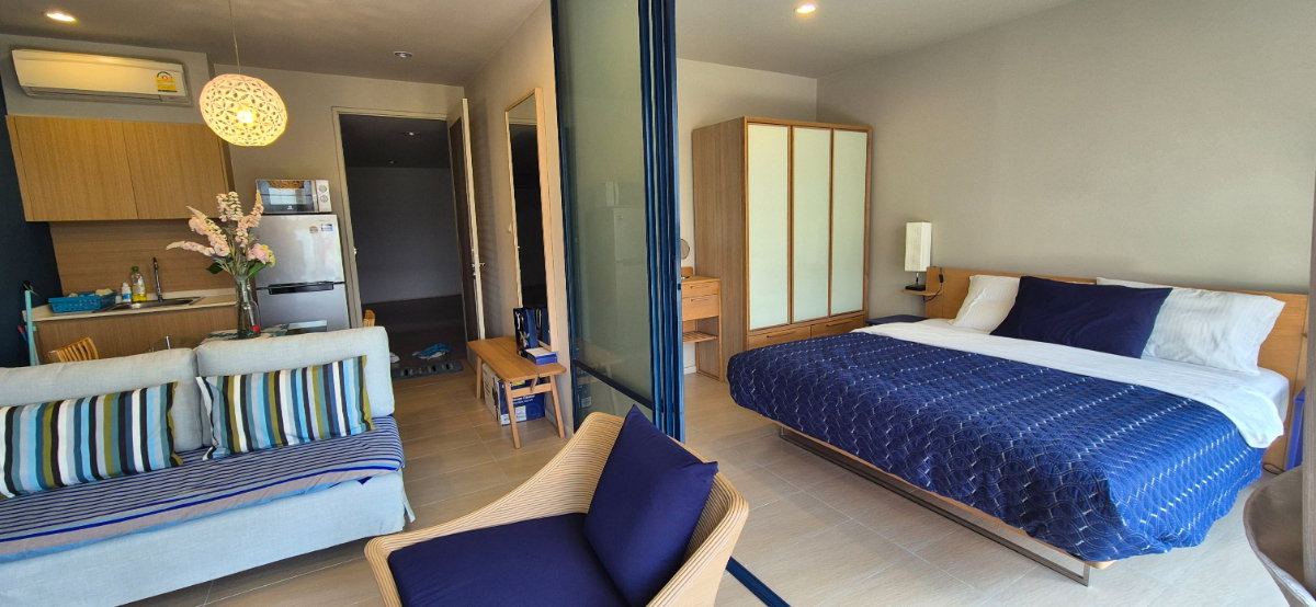 รูป ให้เช่า คอนโด บ้านทิวทะเล บลูแซฟไฟร์ (Baan Thew Thale Blue Sapphire)45 ตรม 1นอน 1 น้ำ - รูปที่ 7/17