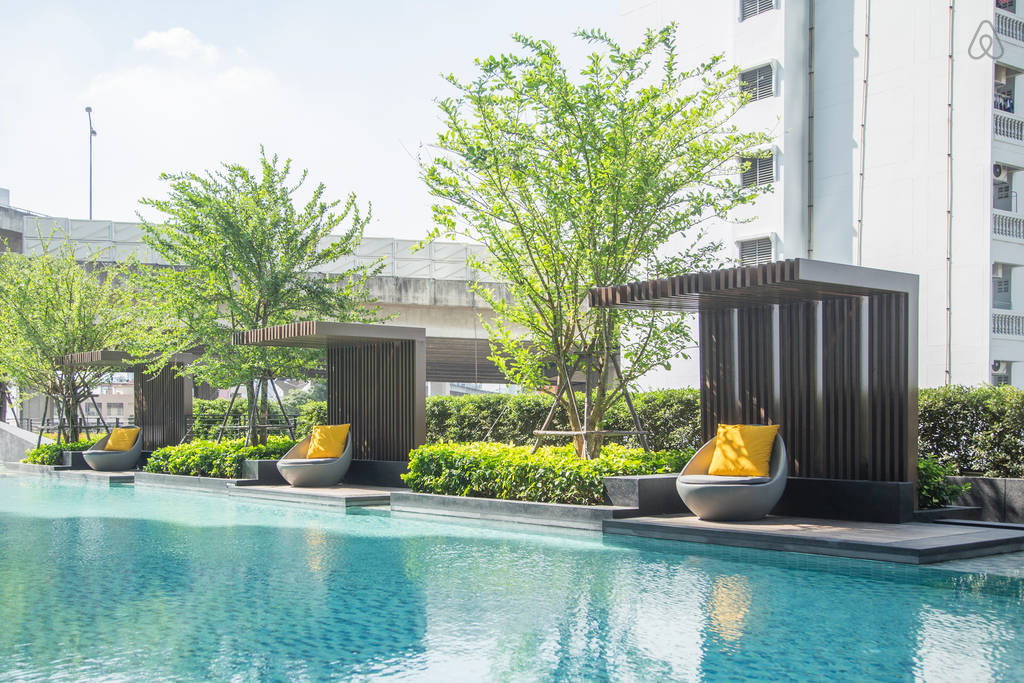 รูป ให้เช่า >> คอนโด ชั้นสูง เดอะเบส พระราม 9 - รามคำแหง ใกล้ Airportlink รามคำแหง รถไฟฟ้าสายสีส้ม - รูปที่ 17/18