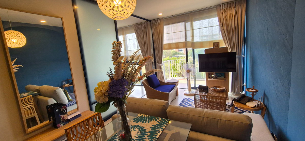 รูป ให้เช่า คอนโด บ้านทิวทะเล บลูแซฟไฟร์ (Baan Thew Thale Blue Sapphire)45 ตรม 1นอน 1 น้ำ - รูปที่ 5/17