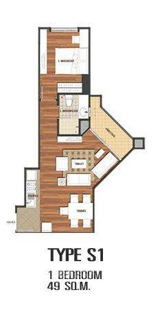 picture 1-BR 48 Sqm At Belle Grand Rama 9, MRT Phra Ram 9 (ID 1187479) - 14/14