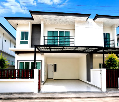 เช่าบ้านแฝด ระยอง : ให้เช่าบ้านแฝดใหม่ ม.สิริภัสสรฮิลล์ 7 นิคมพัฒนา ระยอง