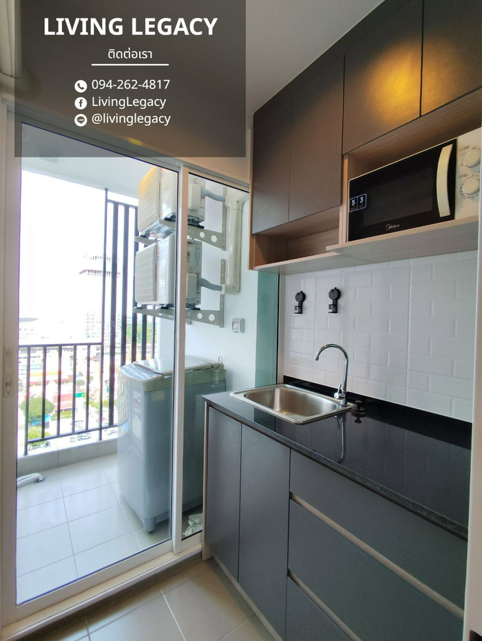 รูป THL9D5 เช่าด่วน Regent Home Bangna 1 นอน 28 ตร.ม. ชั้น 16 เฟอร์นิเจอร์ครบ 11,000 บาท - รูปที่ 18/19