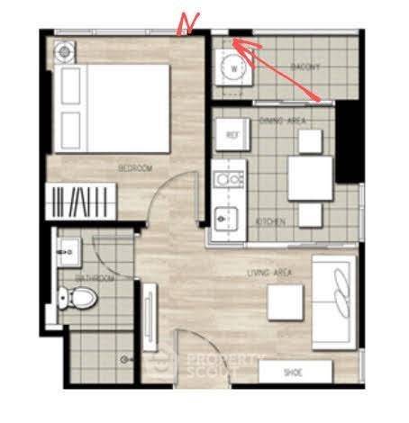 รูป คอนโด 1 ห้องนอน The Base Rama 9 - รามคำแหง ชั้น 33 ใกล้ ARL รามคำแหง (ID 2187484) - รูปที่ 7/17