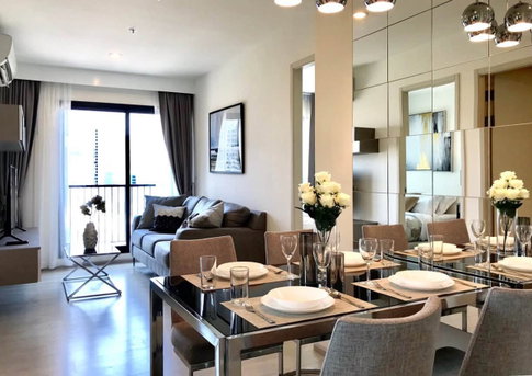 For Rent: Condo Life Asoke near MRT Phetchaburi *Nice 2 Bedroom* at Line: @homefinder